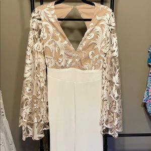 🤍 L’ Abeye White Galaxy Jumpsuit Southern Charm